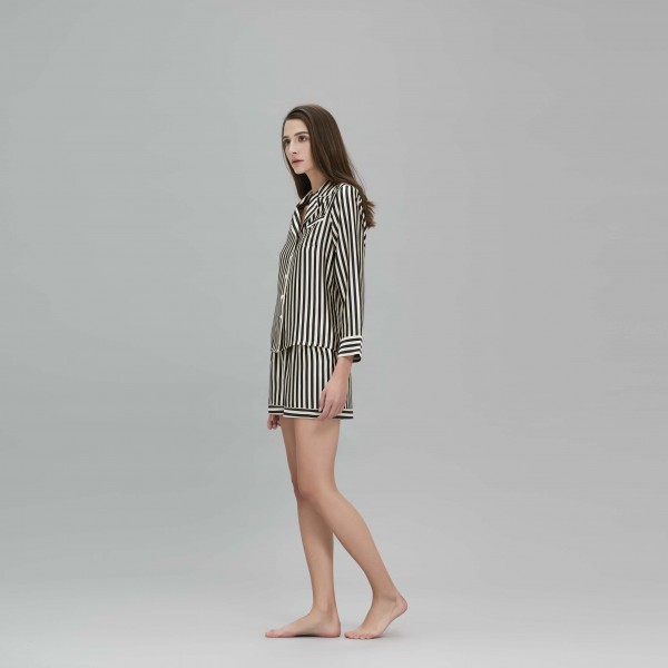 Stripe睡衣短套装