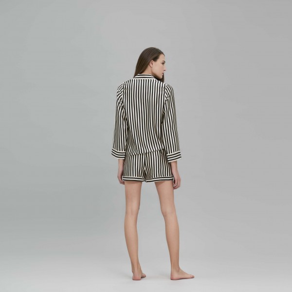 Stripe睡衣短套装